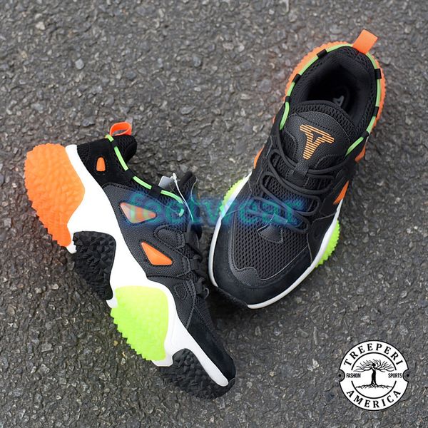 

treeperi durian chunky men women trainers black volt orange sneakers running shoes sport us 10 eur 44 for men