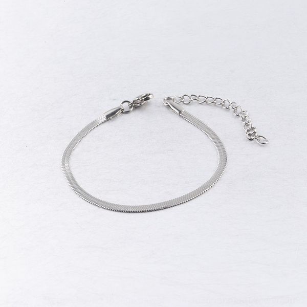 

xnwnd snake flat size stainless diy bracelet bone chain diy snake bone chain basic bracelet steel private s9q5d, Golden;silver