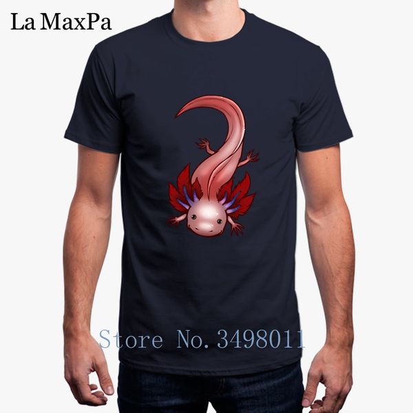

funny casual blue gilled leucistic axolotl round collar summer 2018 homme big sizes sport hooded sweatshirt hoodie t shirt