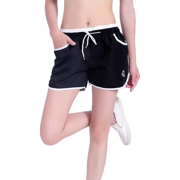 

summer women yoga pure color athletic shorts ladies sport running training fitness jogging clothes /xl, White;black
