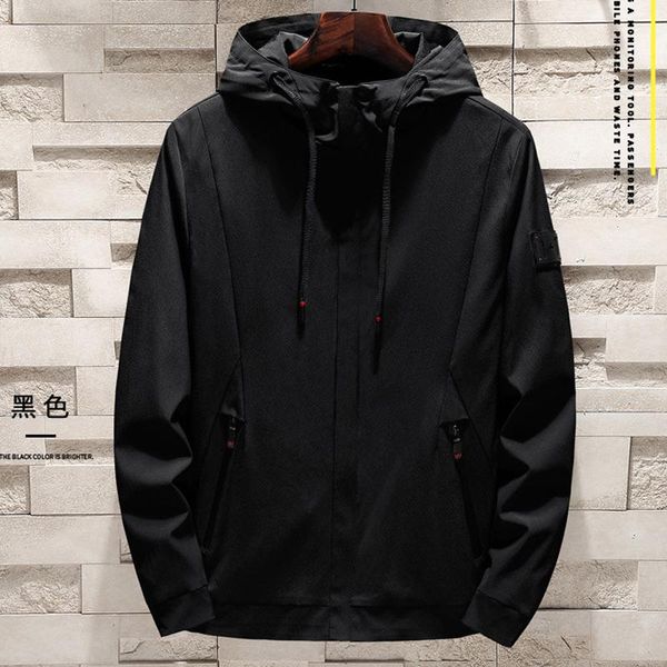 

men's jackets plus size 8xl hooded jacket mens streetwear xxxxxxxxl summer loose coat windbreaker european and american style a654, Black;brown