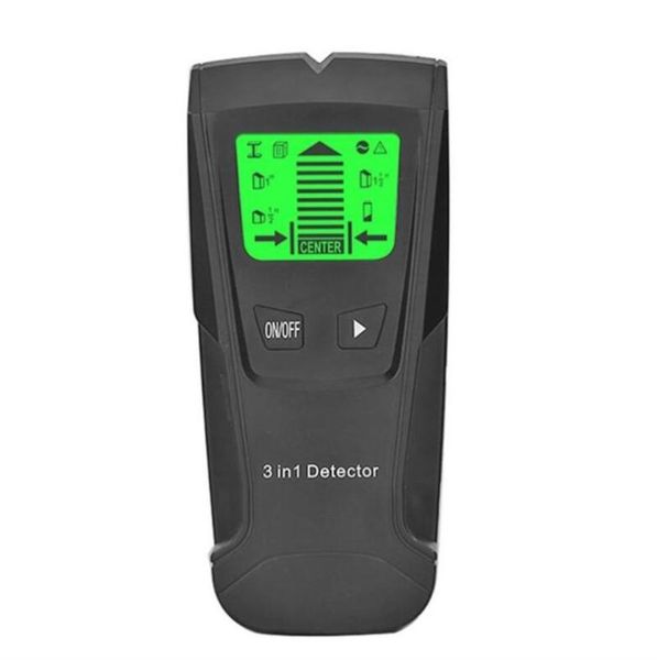 

digital measuring led display handheld metal detector search wood studs wire battery powered 3 in 1 tool multifunction