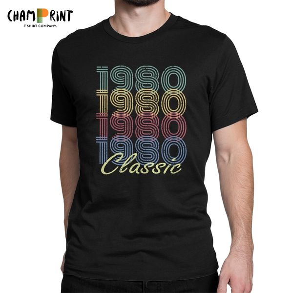 

born in 1980 vintage 40 years old 40th birthday gift leisure crew neck printing sport hooded sweatshirt hoodie men t shirt