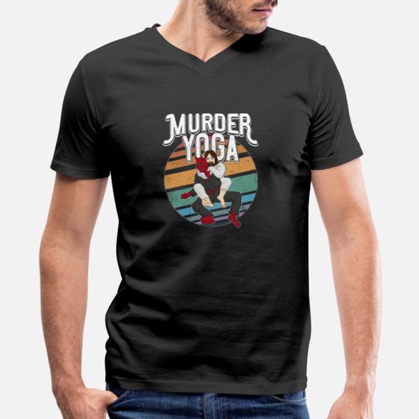 

murder yoga design brazilian jiu jitsu bjj gi t shirt hip hop vintage o-neck tracksuit hoodie sweatshirt