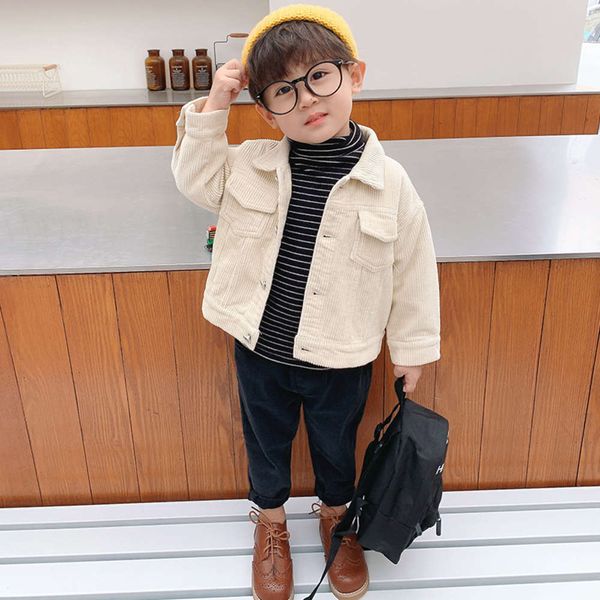 

lapel autumn boys new corduroy coat bear cardigan baby children's ia003 xi2z, Black