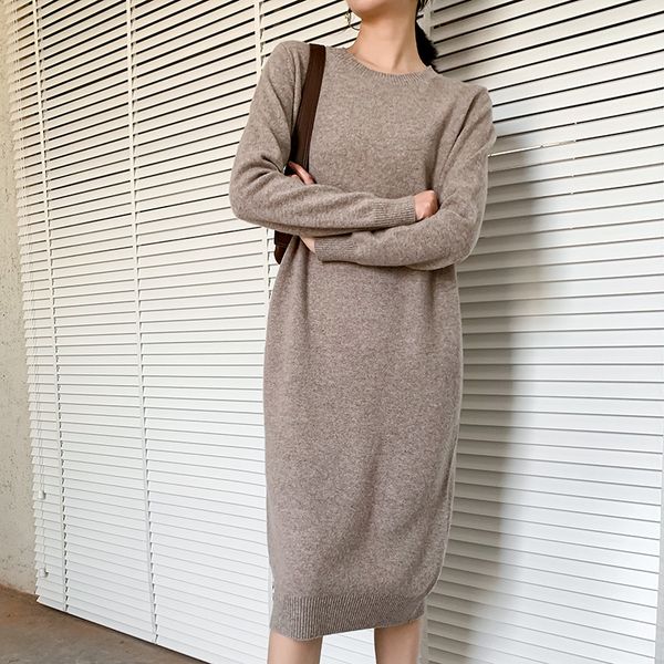 

2021 girls'fashon oneck 100% pure wool knitted new winter fashions 5 woollen jumpers 7x0w, Black;gray