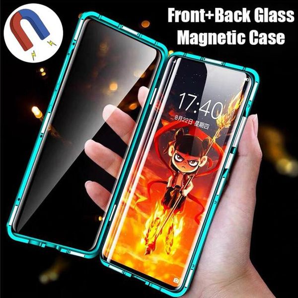 

magnetic double sided glass case for samsung galaxy s20fe s20 s10 s9 s8 plus m21 m31 m51 a51 a71 a70 a50 h wmtkxw