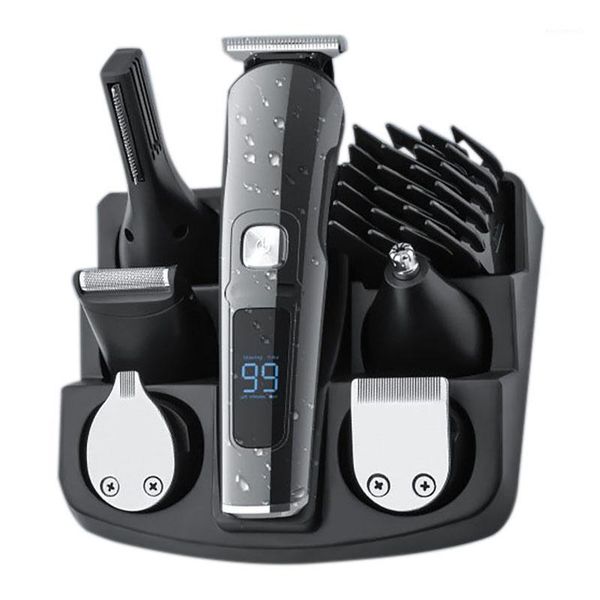

beard trimmer,cordless hair clippers mustache trimmer for men waterproof hair trimmer set with led display, body groomer1