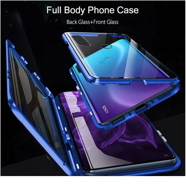 

360 magnetic adsorption metal case for huawei p30 p40 p20 mate 30 20 honor 20 pro 30 10 lite wmtxbo