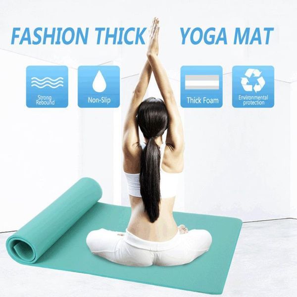 

yoga mats 1830*650*15mm nbr mat with position line non slip carpet fitness gymnastics pilates gym belt exercise sport pads1