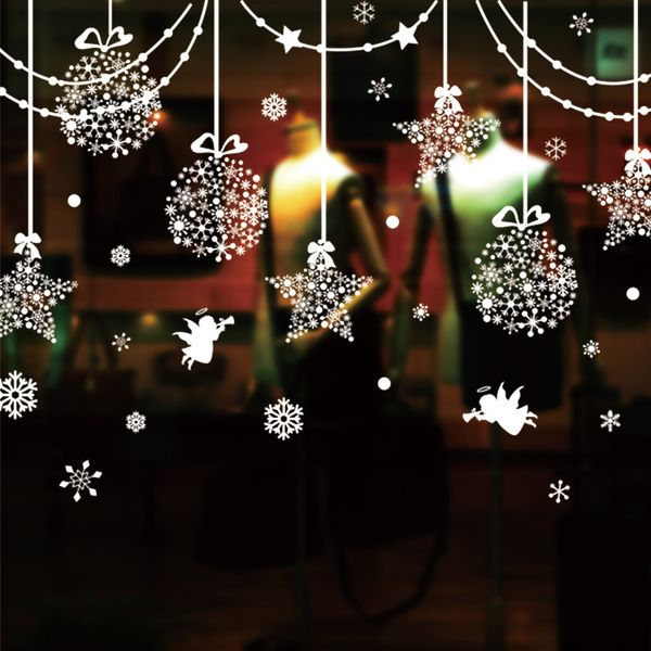 

стекло, статические украшения, окно, наклейки, окно, сант дерево снежинка