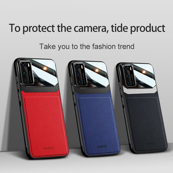 

рабочий телефон случае для huawie p10 p20 p20 плюс облегченный p30 p40 pro плюс кожа доказательство сопротивления глазные капли защиты мягка