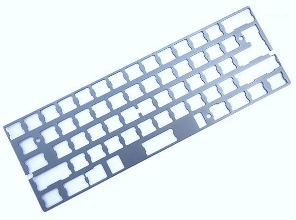 

universal gh60 plate aluminum anodized for pcb mounting and stabilizers support iso ansi for 60% keyboard1