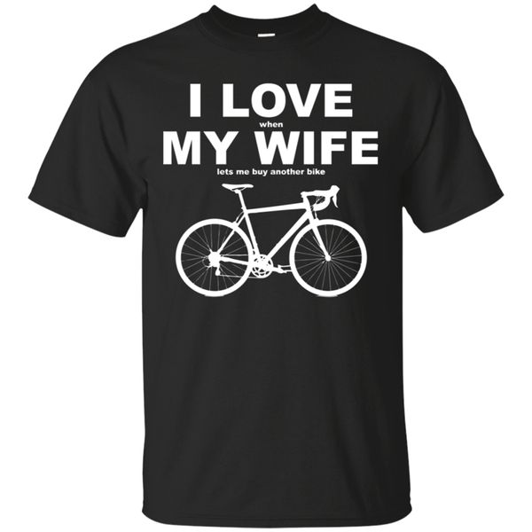 

men's my wife lets me buy another bike size s 3xl classic unique hoodie designers t shirts sweatshirt