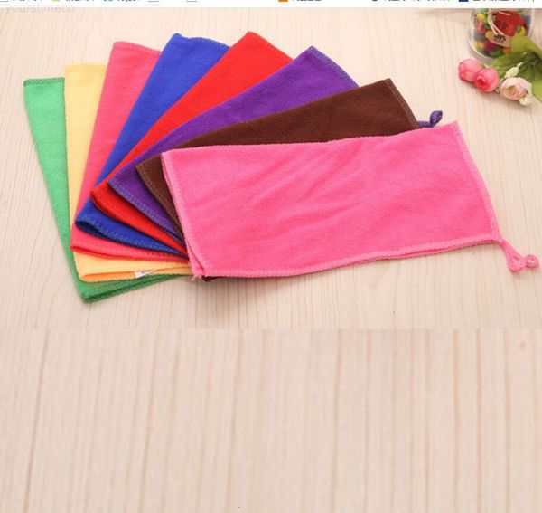 

cmcar microfiber wash wholesale colorful towels 25*25 kitchen cleaning water absorbent towel ju0253