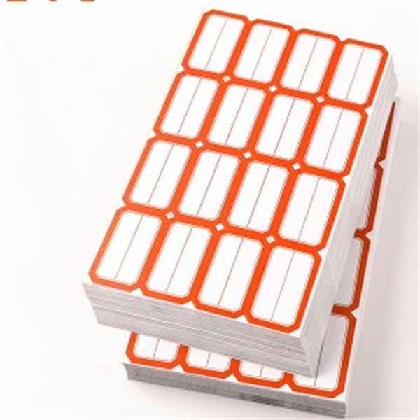 

50pcs/lot self adhesive label sticker paper supermarket price blank label direct print waterproof print supplies multi size styl 24 k2