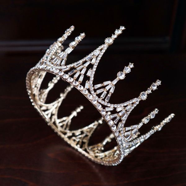 

lsuper золотой корейский фея круглый свадебный головной убор, красота, свадебное платье, корона, корона гранд м, Silver