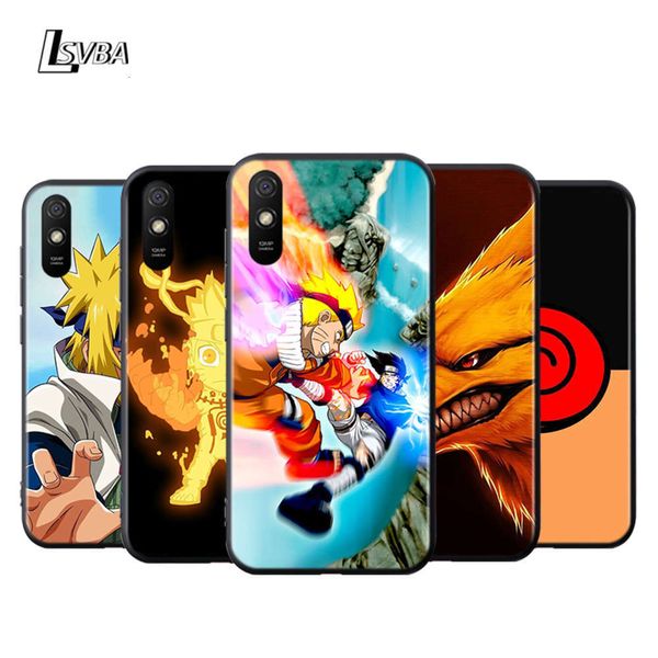 

animation naruto sasuke for redmi k30 super 10x 9c 9a 9 piec ir k20 8a 8 7a 7 s2 6a 6 54x pro 5g black mobile phone case
