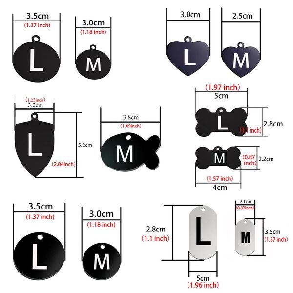 

новый cat id dog tag free гравировка ошейник pet charm pet имя подвеска кость ожерелье воротник puppy cat collar аксессуар wmtcic bdegarden