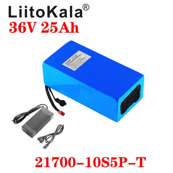 

liitokala 36v 25ah 21700 10s5p bike battery pack 42v 1000w built-in lithium batteries 20a bms electric bikes motor