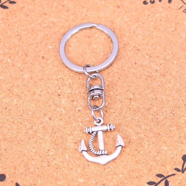 Keychain de moda 22*20mm Anchor Sea Pingents