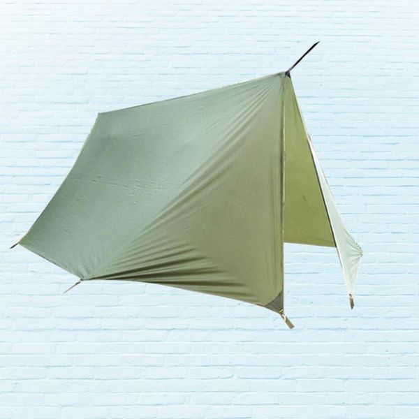 

tents and shelters multifunction outdoor survival tent rodless tarp camping sail canopy groundsheet (accessories not included) (green)