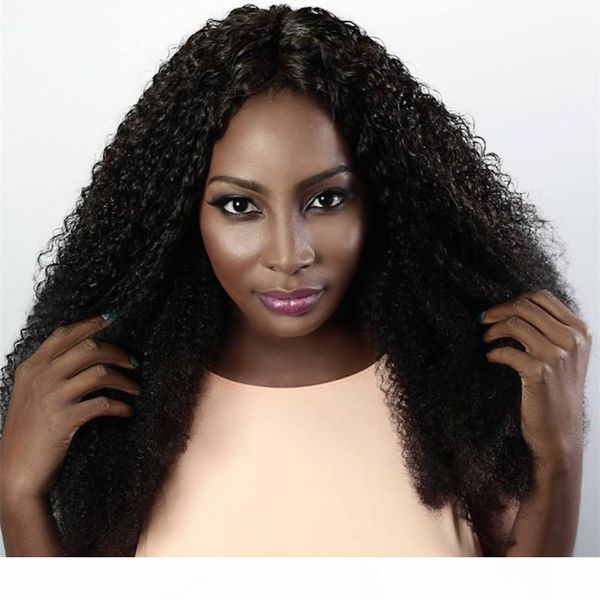 

lucky quuen curly straight brazilian human hair 3 bundles coarse non-remy hair extensions 10-28 inch natural color, Black