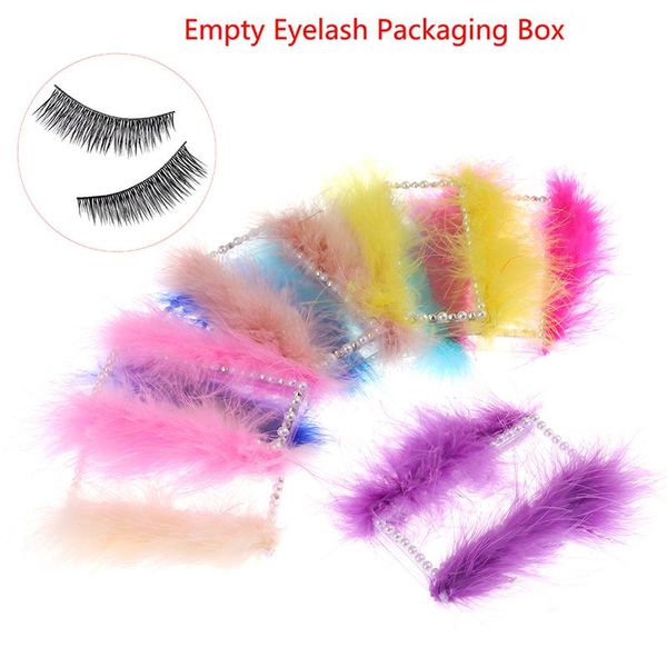 

false eyelashes eyelash packaging box lash boxes square feather empty case