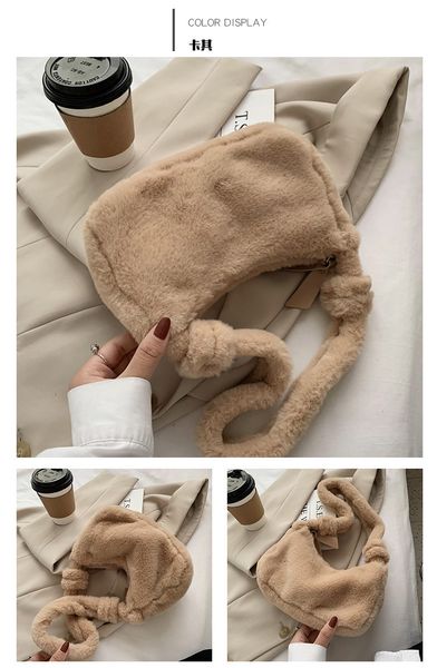 

hbp non-brand new hairy bag women's autumn and winter 2020 love leisure fashion handbag fashion armpit bag hairy hand bag 1 sport.0018