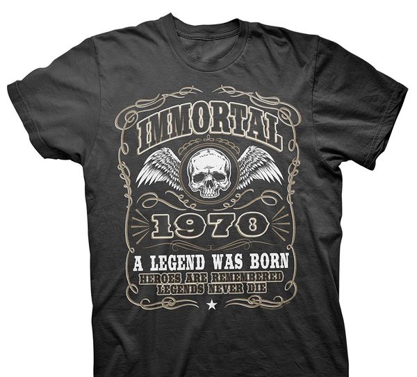 

новые 2020 мода мужские футболки immortal 1970 легенда родилась 47-го день рождения подарок тенниска спорта толстовка с капюшоном толстовка