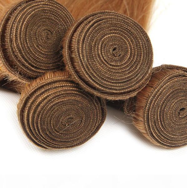 

indian straight hair weave 3 or 4 bundles virgin honey blonde color human hair extensions, dhl, Black