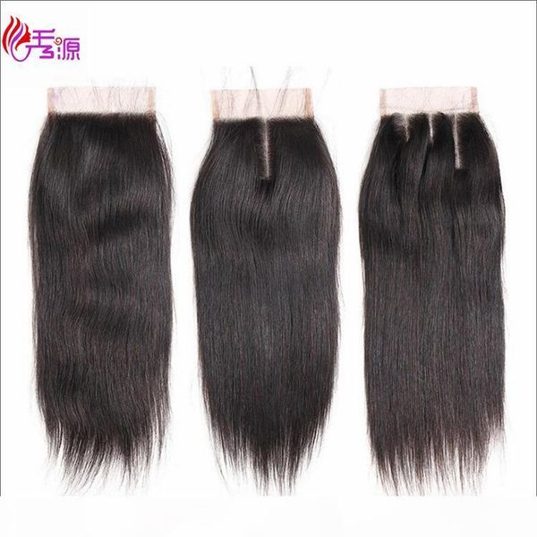 

quality brazilian straight virgin remy human hair lace frontal natural color 100 unprocessed virgin hair lace closure xiuyuanhair, Black;brown