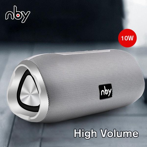Tragbare Lautsprecher Nby6660 Wasserdichter Bluetooth-Lautsprecher 10 W Drahtloser Lautsprecher 3D-Stereo-Hifi-Soundsystem Outdoor-FM-Radio TWS