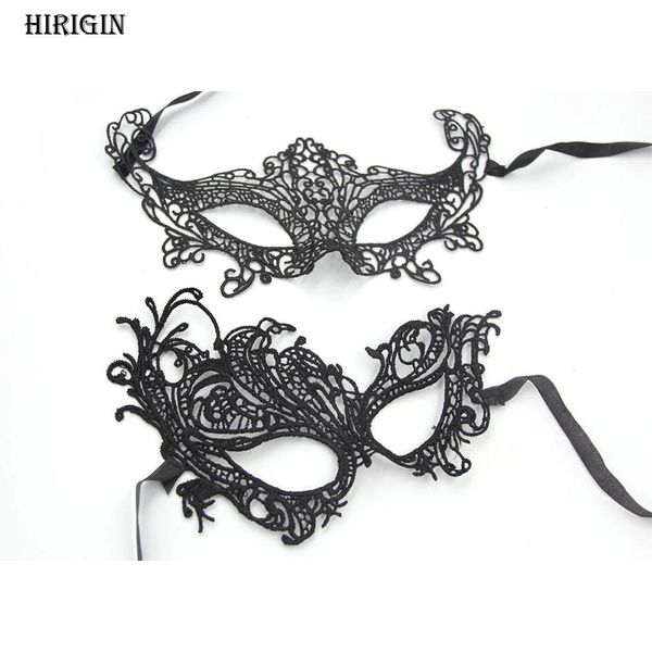 

1pcs lady black lace cutout eye mask for masquerade dress costume halloween party fancy