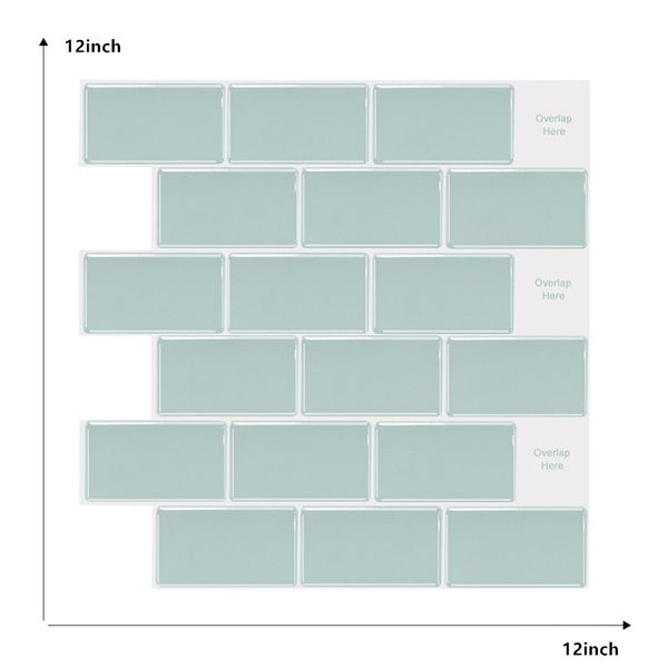 

new fashion brick pattern self-adhesive wall sticker kitchen waterproof bathroom restaurant wall sticker tile renovation home decor