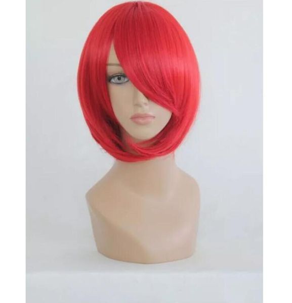 Мода сексуальные дамы -akaito Dull-Red Bob Head Style Cover Cosplay Party