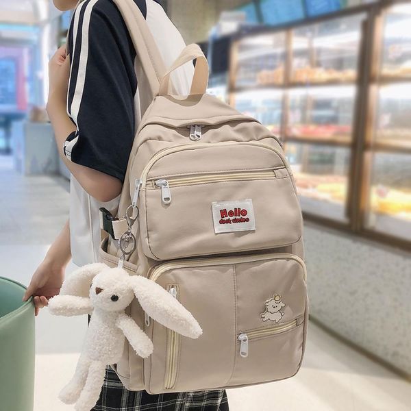 

дамы знак книги kawaii рюкзак моды студент девочка мешок школы модный колледж женщин симпатичные рюкзак водонепроницаемый нейлон женщины сум