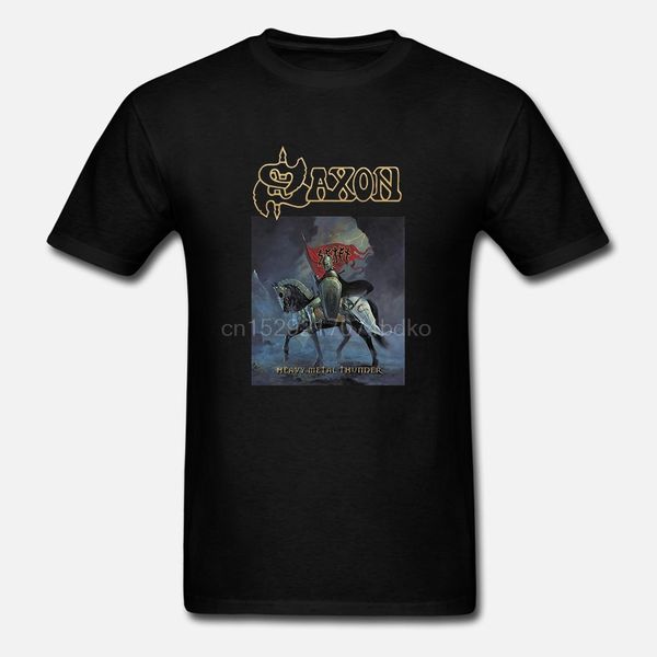 

saxon heavy metal thunder langarm black men tee hoodie designers t shirts sweatshirt