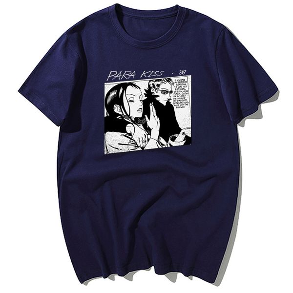 

funny japan anime style para kiss hip hop print summer men's casual tshirt harajuku streetwear sport hooded sweatshirt hoodie men t shi