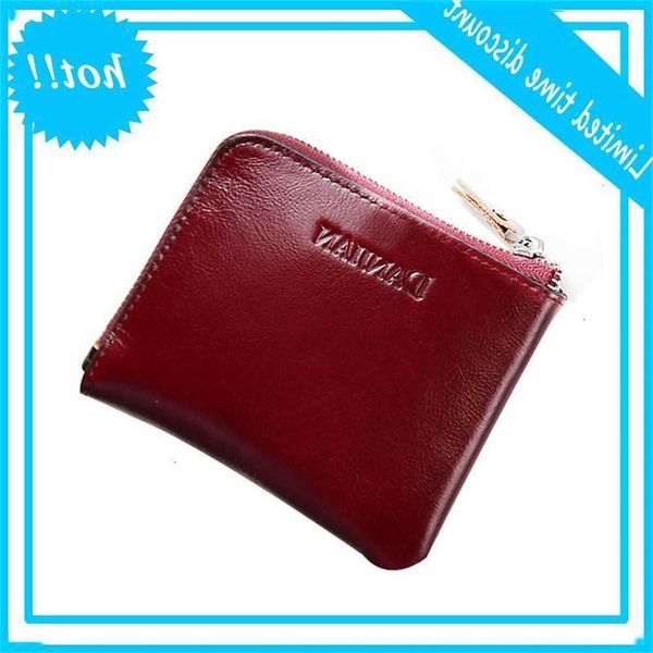 

women's mini cowhide leather wallet casual slim holder zipper coin purse for women short clutch bag 2020 new fashion1