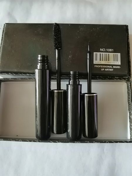 

new professional makeup combination suit 2 in 1 mascara & liquid eyeliner 1 set