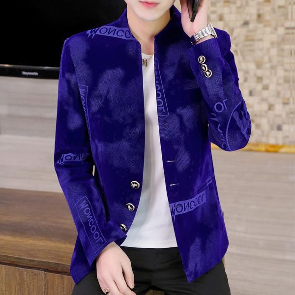 

men's suits & blazers men blazer 2021 spring trend korean stylish masculino slim homme night club terno chaqueta hombre formal, White;black