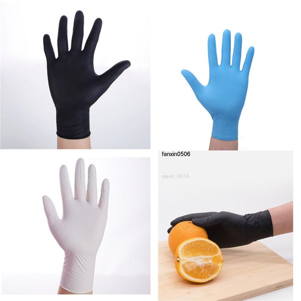 

powder-nontoxic nitrile disposable 100pcs pcs latex static hand protector isolation protective gloves wxw2