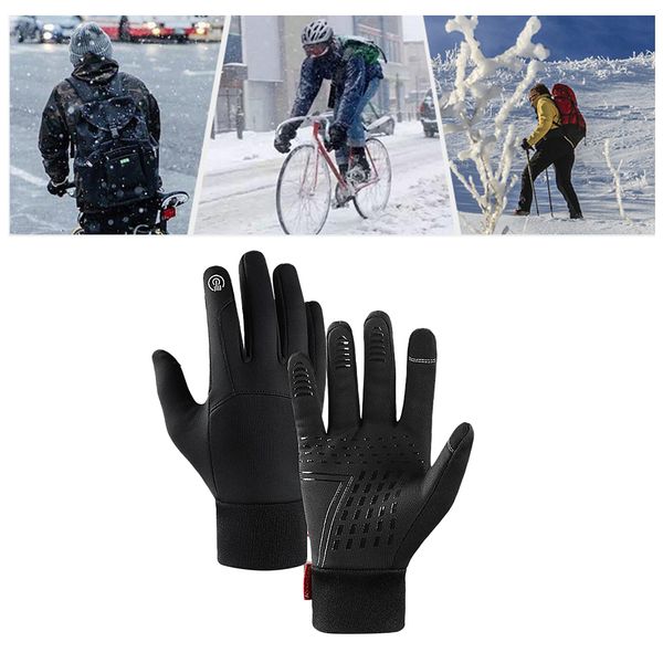 

winter warm gloves waterproof anti-slip thermal fleece touch screen glove