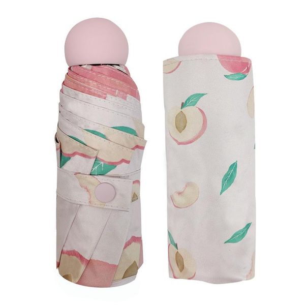 

2020 new mini women lightweight umbrella luxury parasol 5 folding sun rain travel protable pocket girl umbrella bbyurc bwkf
