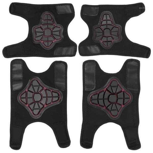 

elbow & knee pads children balancing bicycle anti-coillision pad set protective gear opening type guard brace protector1, Black;gray