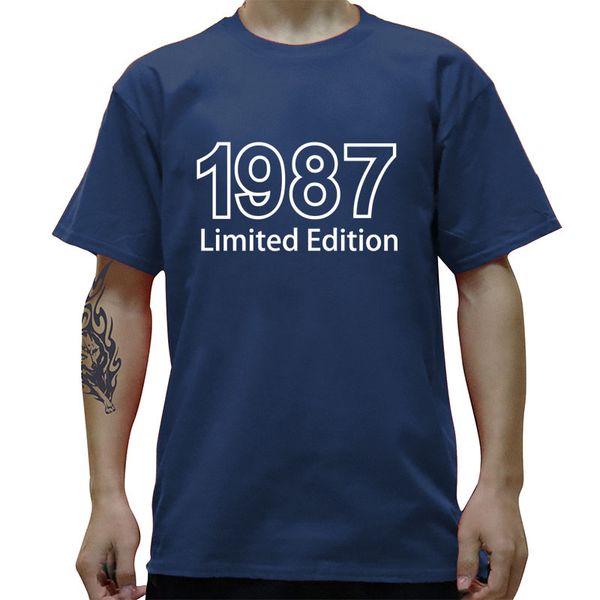 

summer new 1987 limited edition men cotton short sleeve 1987 birthday gift mans hoodie designers t shirts sweatshirt