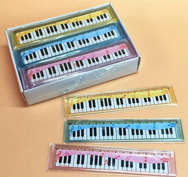 

100pcs funny colorful 15cm cartoon piano musical note ruler bookmarks school student ruler creative g jllwkg dh_niceshop