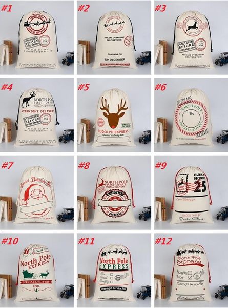 

pink sugao 2020 christmas gift bags large organic heavy canvas bag santa sack drawstring bag with reindeers santa claus sack bags for kids, Black;red