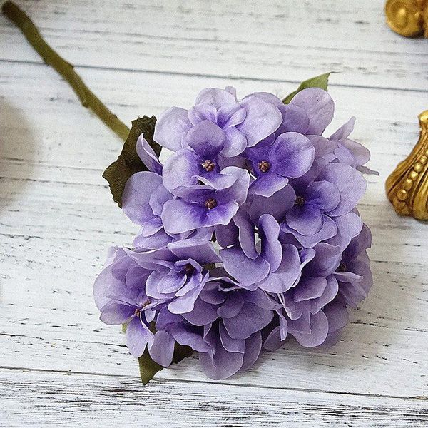 

1 пучок silk hydrangea осенняя ваза для домашнего декора рождественские декоративные свадьбы свадебный букет настенный набор искусственные ц